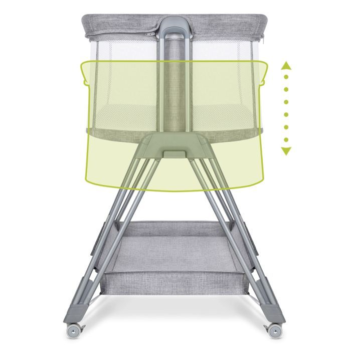 Кроватка Lionelo приставная Luna Grey Concrete (LO-LUNA GREY CONCRETE) изображение 8