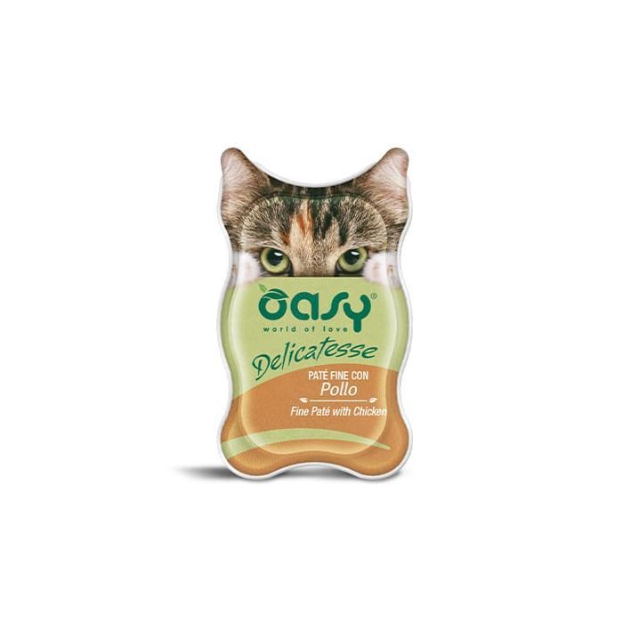Паштет для кошек OASY Adult с курицей 85 г (8053017342207)