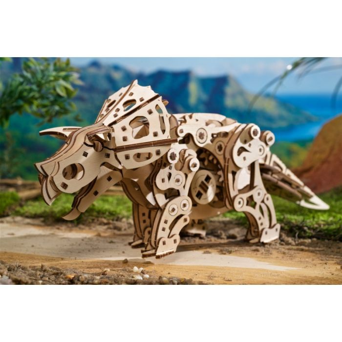 Конструктор Ugears Трицератопс (6337517) изображение 9