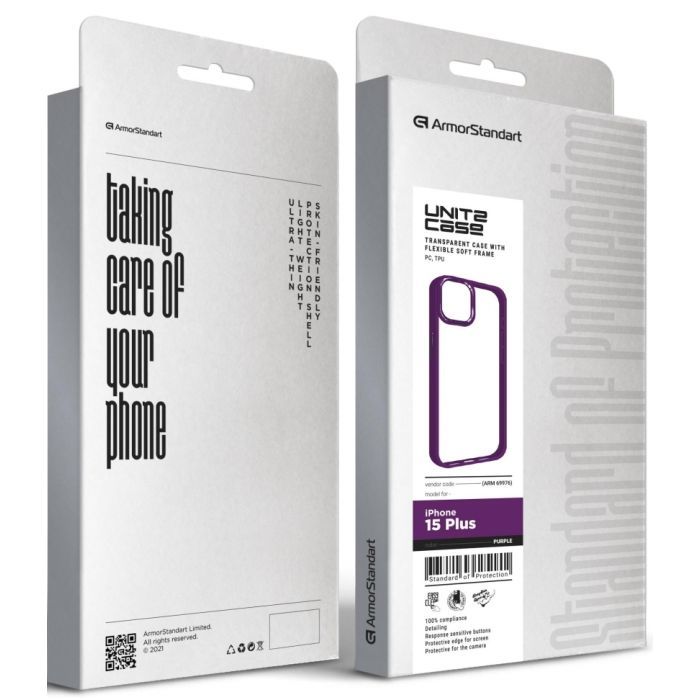 Чохол до мобільного телефона Armorstandart UNIT2 Apple iPhone 15 Plus Lavander (ARM69977) зображення 5