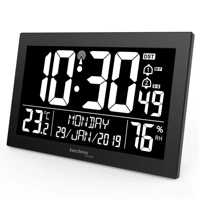 Настенные часы Technoline WS8017 Black (DAS301334) изображение 2