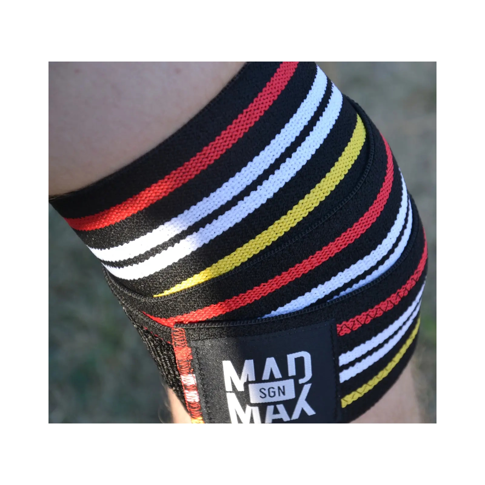 Бинт для спорта MadMax на коліна Knee Wraps Black (MFA-292-U) изображение 10