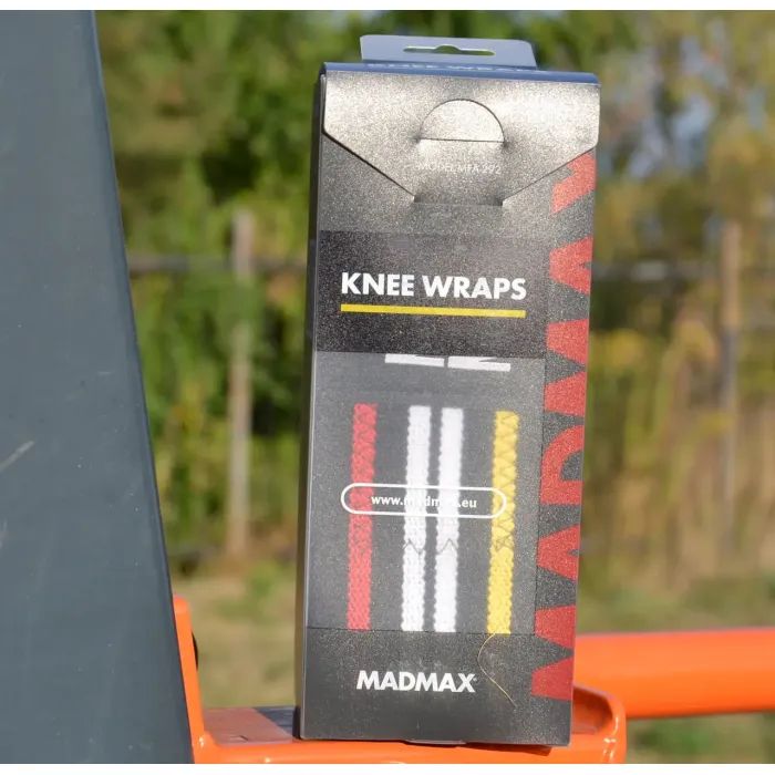 Бинт для спорту MadMax на коліна Knee Wraps Black (MFA-292-U) зображення 3