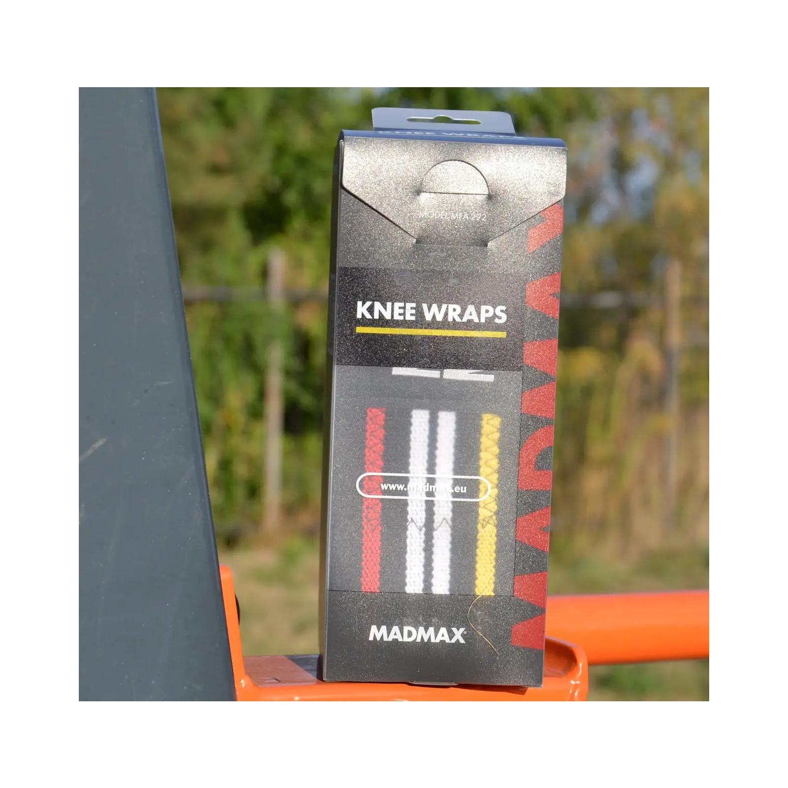Бинт для спорта MadMax на коліна Knee Wraps Black (MFA-292-U) изображение 3