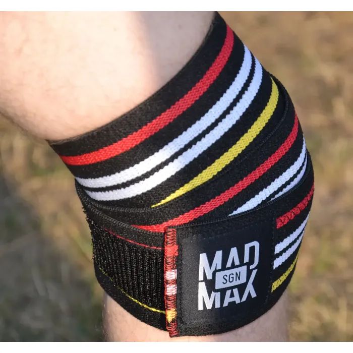 Бинт для спорту MadMax на коліна Knee Wraps Black (MFA-292-U) зображення 4