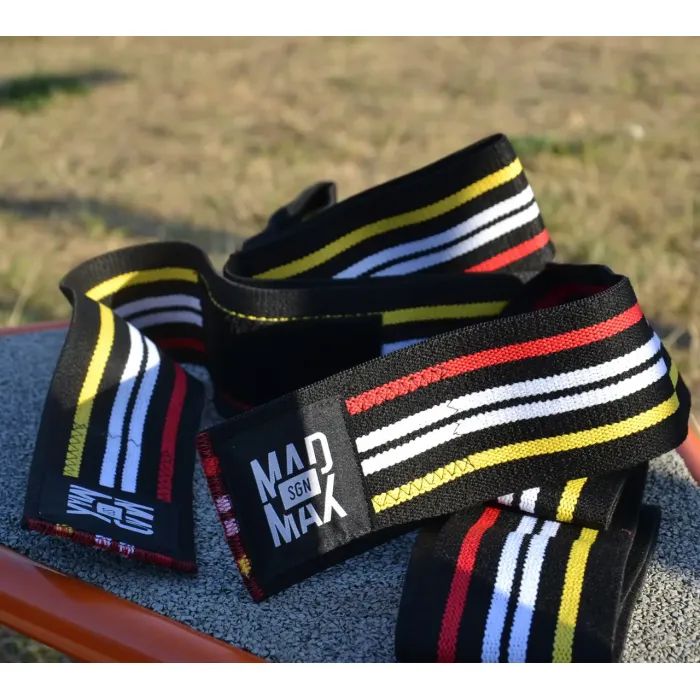 Бинт для спорту MadMax на коліна Knee Wraps Black (MFA-292-U) зображення 6
