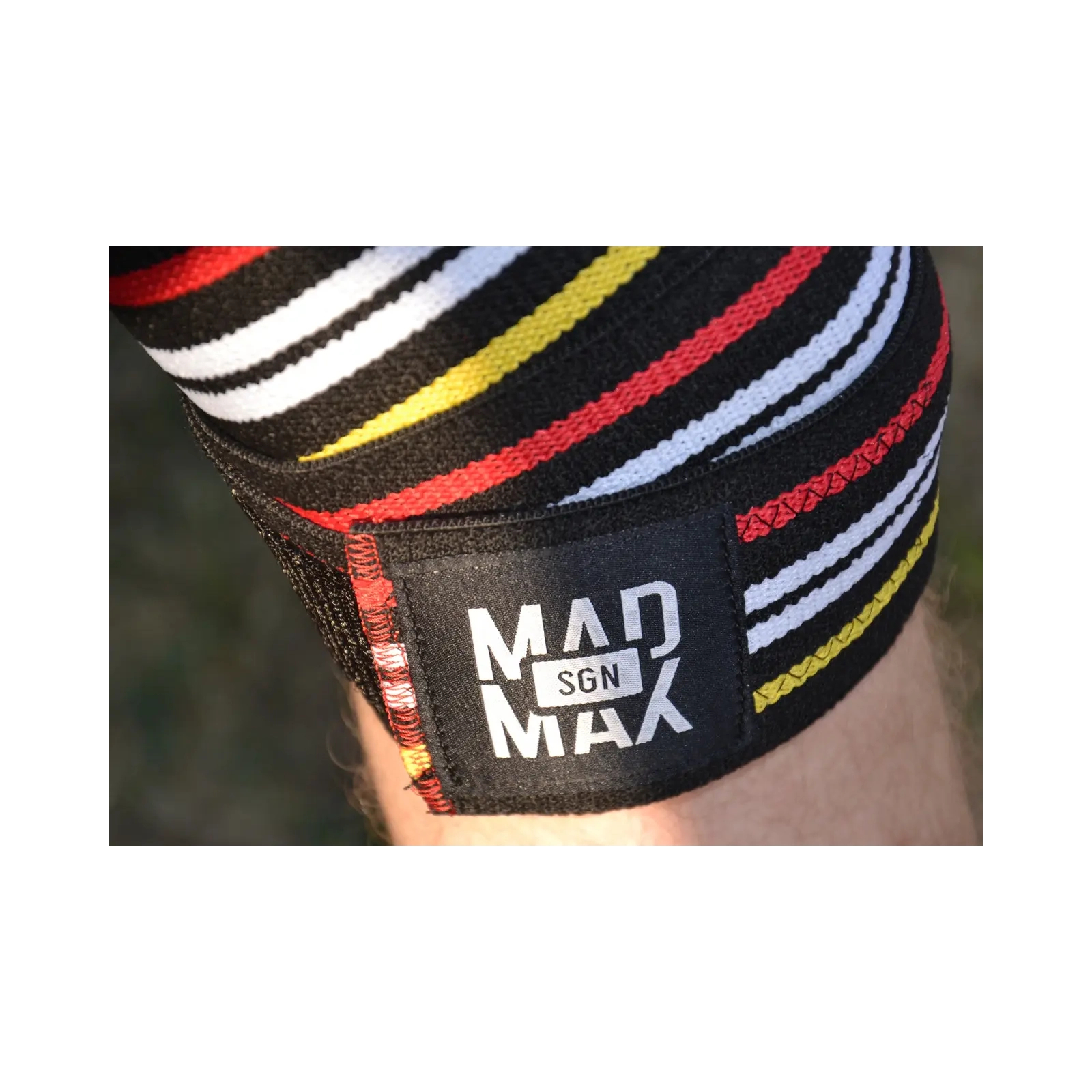 Бинт для спорта MadMax на коліна Knee Wraps Black (MFA-292-U) изображение 7