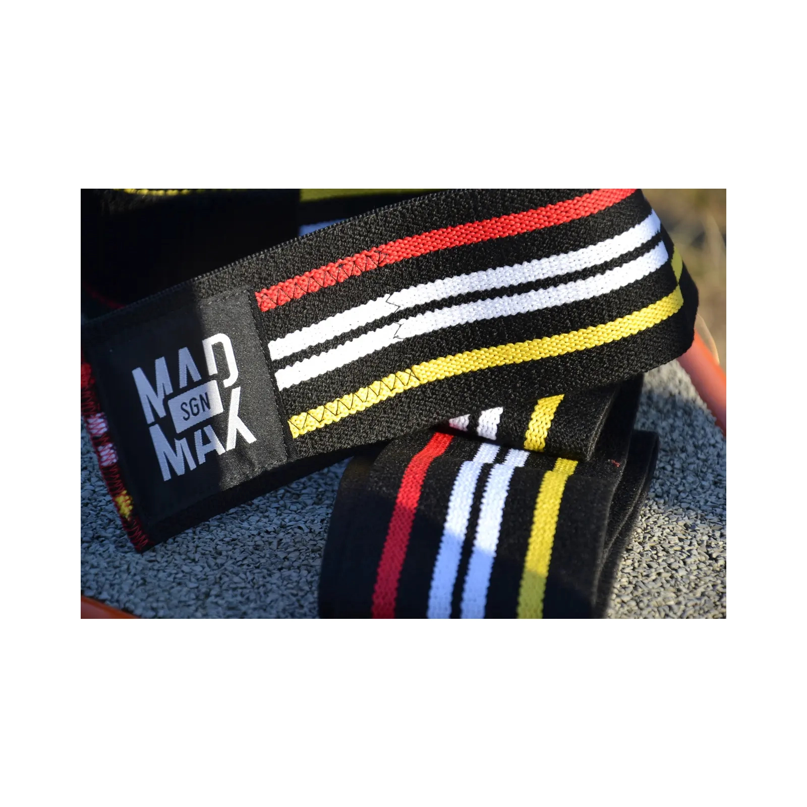 Бинт для спорта MadMax на коліна Knee Wraps Black (MFA-292-U) изображение 8