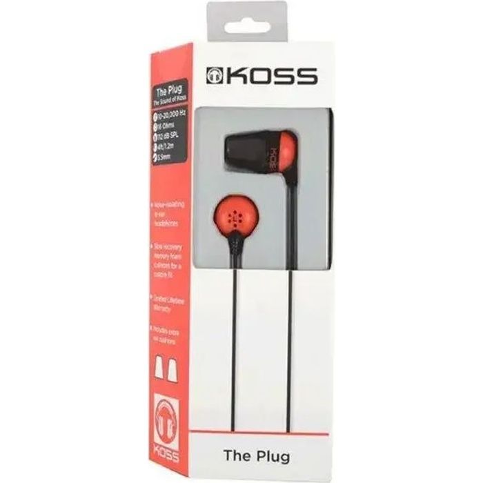 Навушники Koss The Plug Noise Isolating Red (196768.101) зображення 3