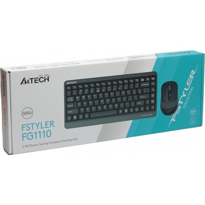 Комплект A4Tech FG1110 Wireless Grey (FG1110 Grey) зображення 4