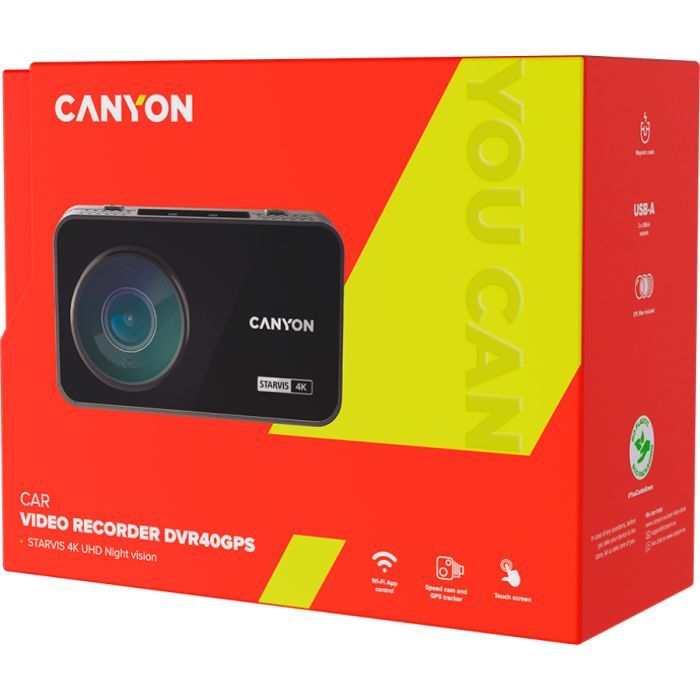Видеорегистратор Canyon DVR10GPS FullHD 1080p GPS Wi-Fi Black (CND-DVR10GPS) изображение 10