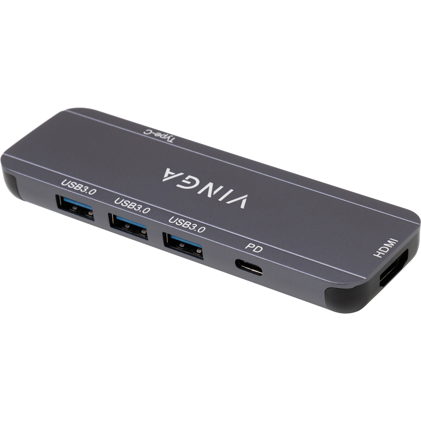 Концентратор Vinga USB-C 3.1 to HDMI+3xUSB3.0+PD100W+USB-C foldable cable (VHYC6FC) зображення 9
