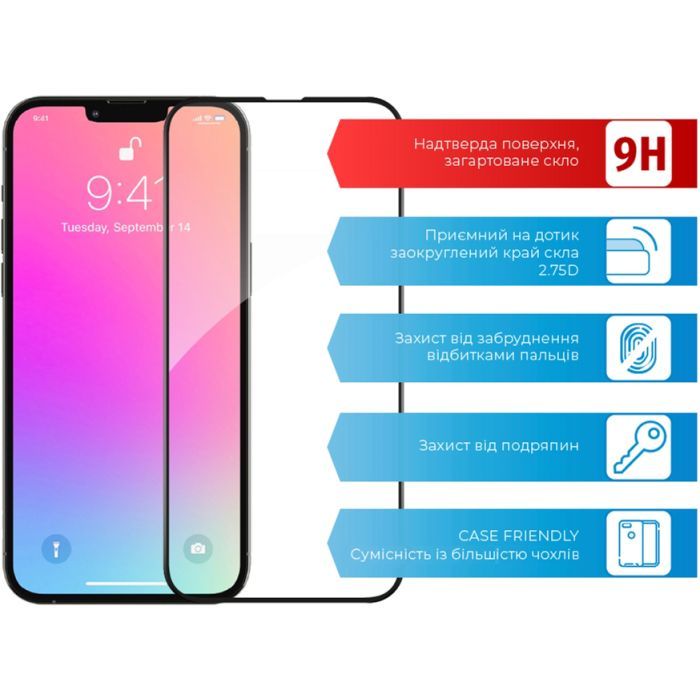 Скло захисне ACCLAB Full Glue Apple iPhone 13 Pro Max (1283126515422) зображення 2