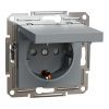 Розетка Schneider Electric ASFORA з кришкою, сталь (EPH3100162) изображение 2