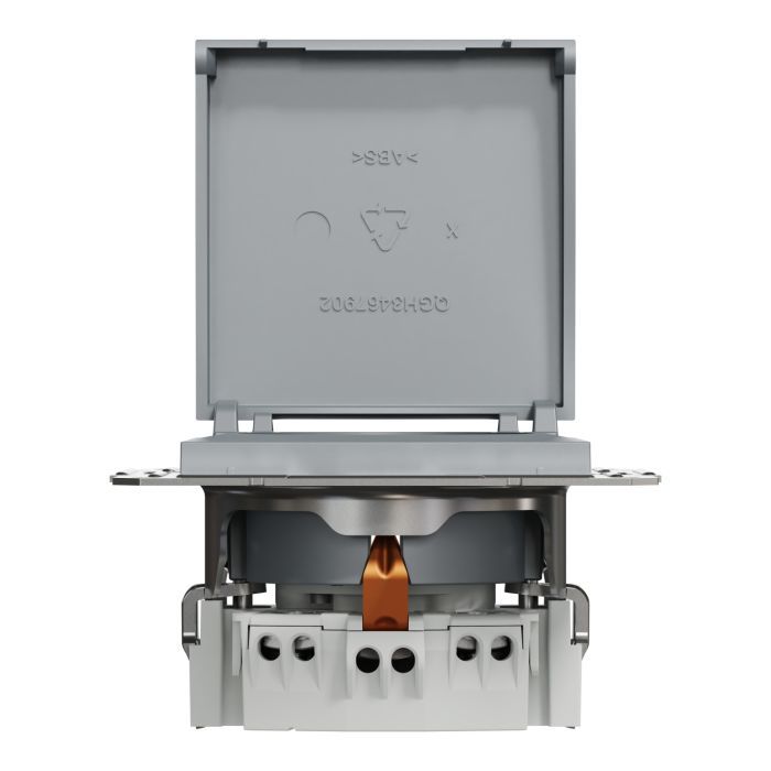 Розетка Schneider Electric ASFORA з кришкою, сталь (EPH3100162) изображение 6