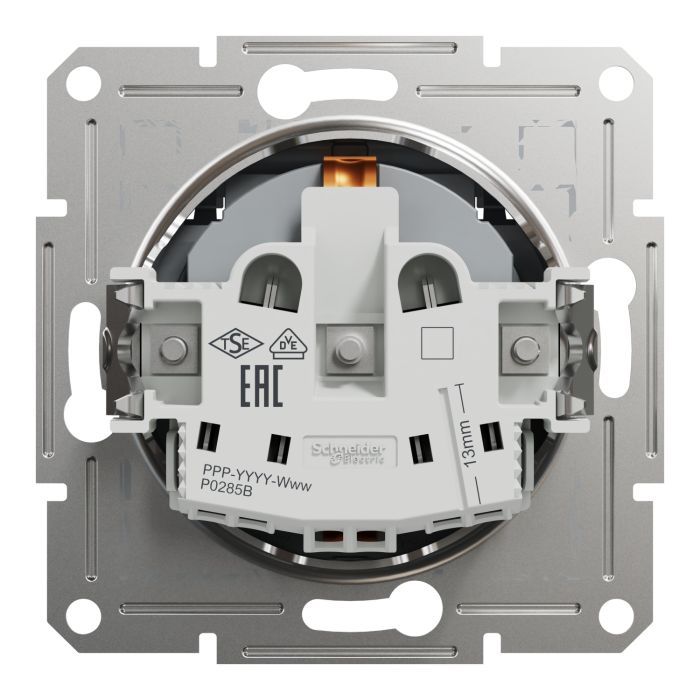 Розетка Schneider Electric ASFORA з кришкою, сталь (EPH3100162) изображение 8