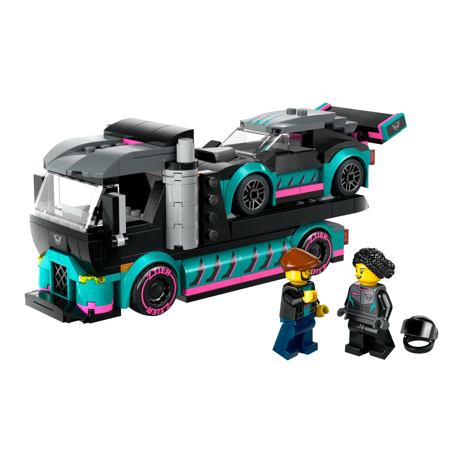 Конструктор LEGO City Автомобіль для перегонів й автовоз 328 деталей (60406) зображення 2