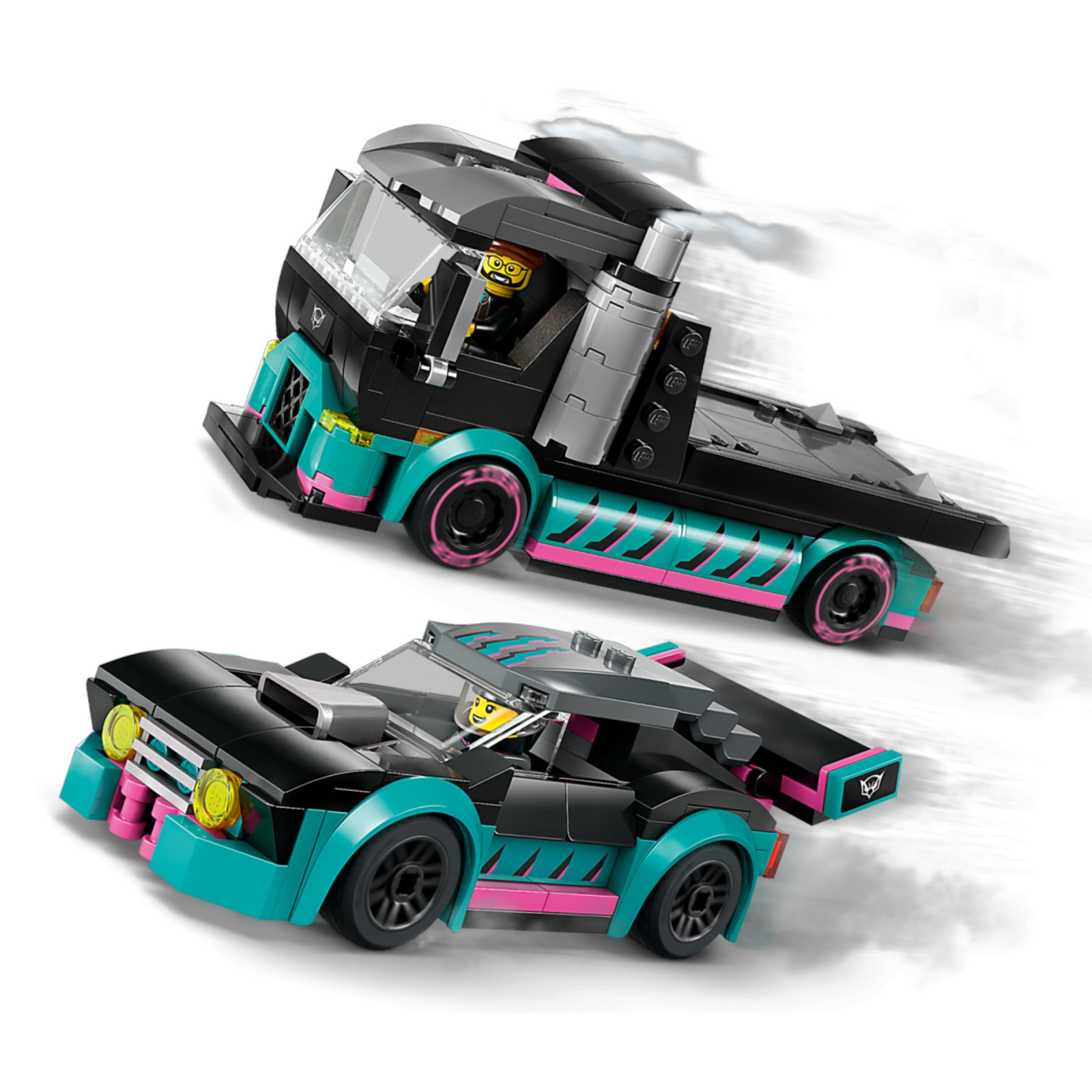 Конструктор LEGO City Автомобиль для гонок и автовоз 328 деталей (60406) изображение 7