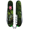 Нож Victorinox Huntsman Zodiac 91 мм Зелений дерев'яний дракон (1.3713.3_Z3240p)
