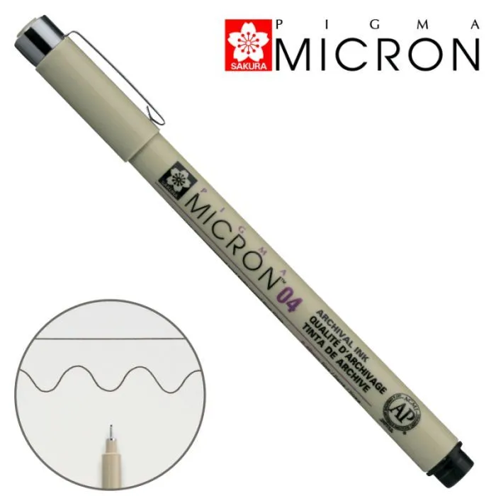 Лайнер Sakura Pigma Micron (0.4) 0,4 мм Черный (084511342132) изображение 2