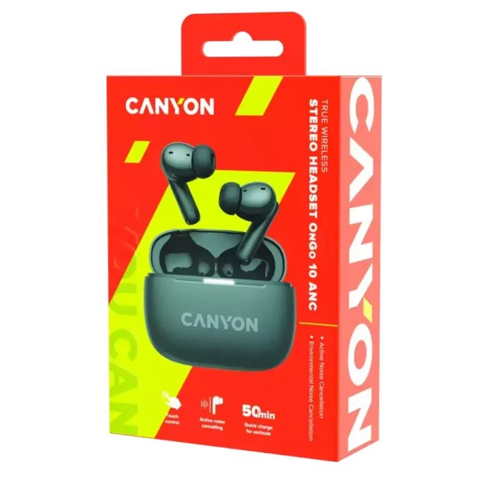Наушники Canyon TWS-10 OnGo ANC ENC Black (CNS-TWS10BK) изображение 8