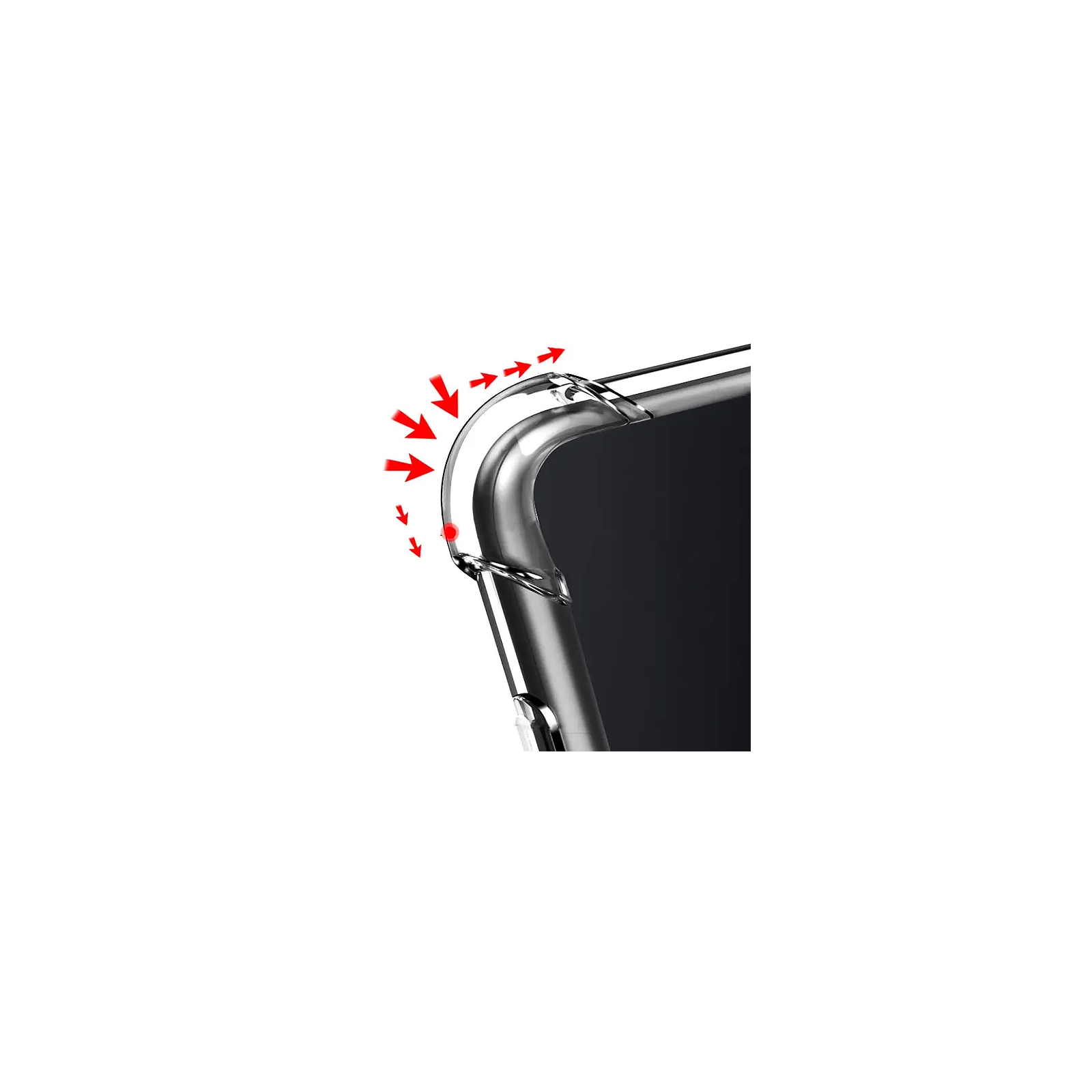 Чохол до мобільного телефона BeCover Anti-Shock Tecno Spark 20C (BG7n) Clear (710617) зображення 3