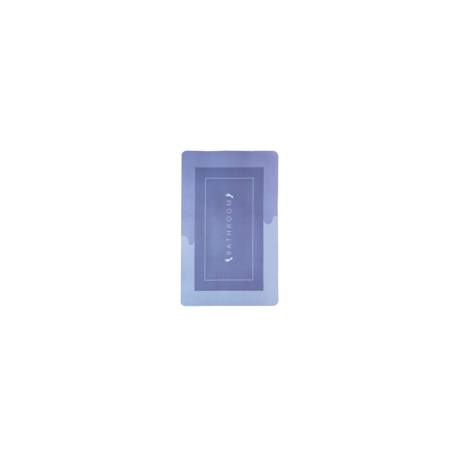 Коврик для ванной Stenson суперпоглощающий 50 х 80 см прямоугольный серо-синий (R30938 grey-blue) изображение 2