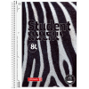 Зошит Brunnen Коледж-блок А4 Premium у клітинку 80 аркушів Zebra (10 675 28 05)