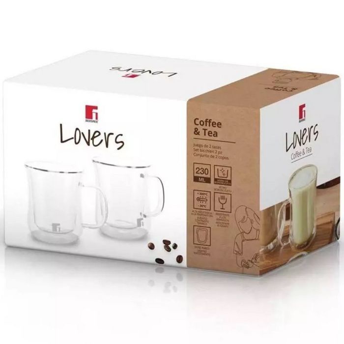 Набор чашек Bergner Coffee & Tea lovers 230 мл 2 шт (BG-20115-MM) изображение 3