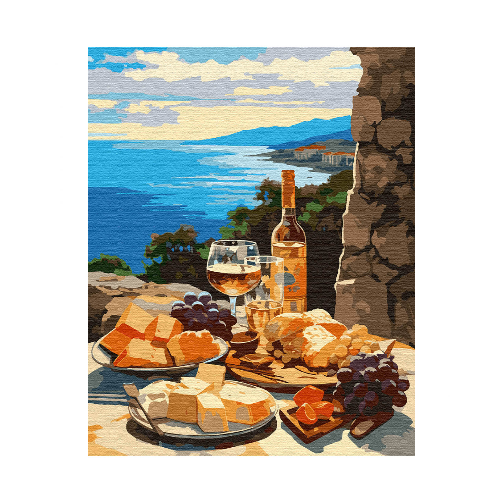 Картина по номерам Santi Ужин у моря 40х50 см (954772)