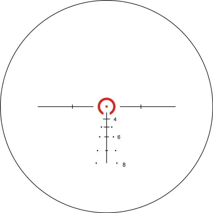 Оптичний приціл XD Precision Black-C.Q.B F2 1-6x24 сітка BDC (XDCQBF2) зображення 8