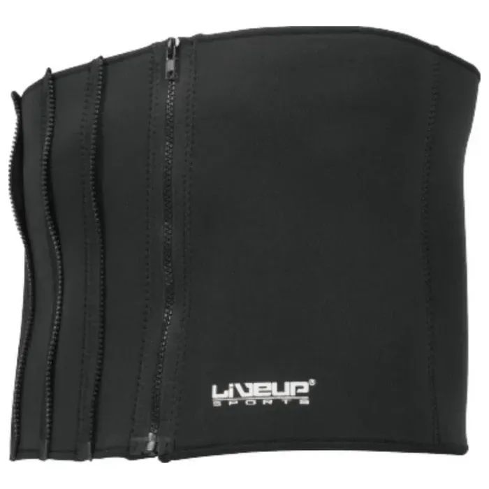 Пояс для похудения LiveUp Zipper Slim Belt (94-84)x27.5см чорний LS3039A (6951376126105)