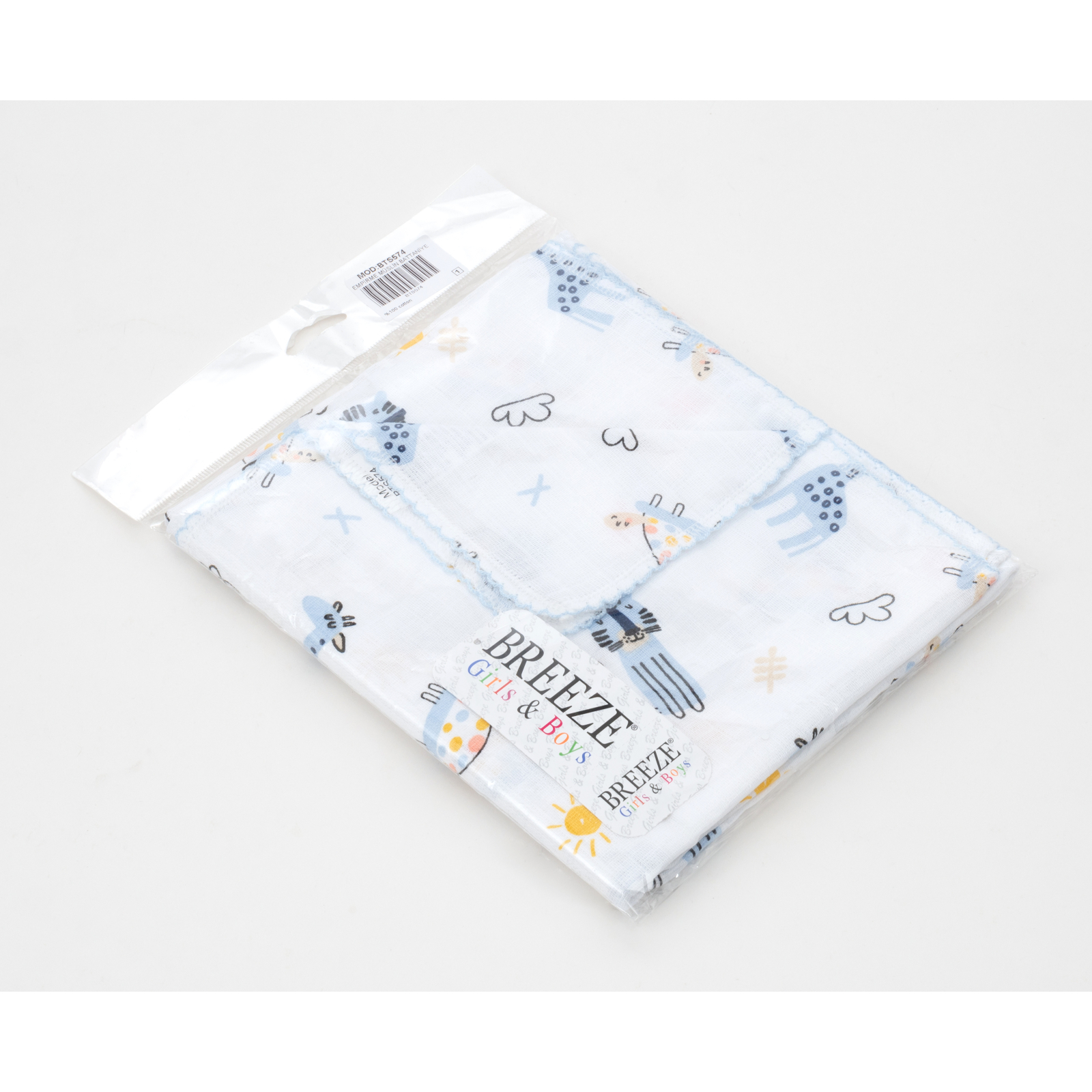 Пеленки для младенцев Breeze муслиновая (BTS-574-blue) изображение 4