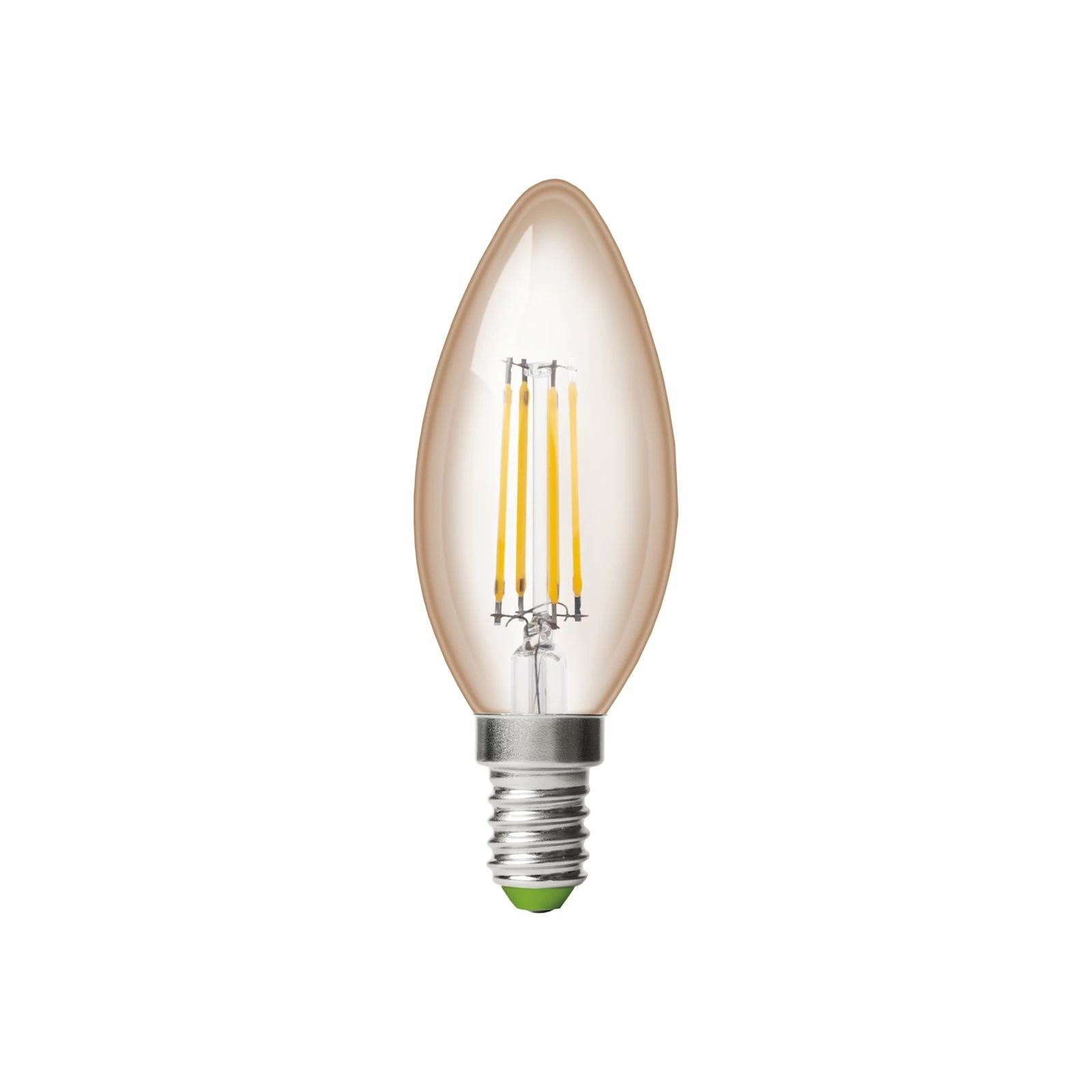 Лампочка Eurolamp LED CL 6W 620 Lm E14 3000K deco 2шт (MLP-LED-CL-06143(Amber)) зображення 2