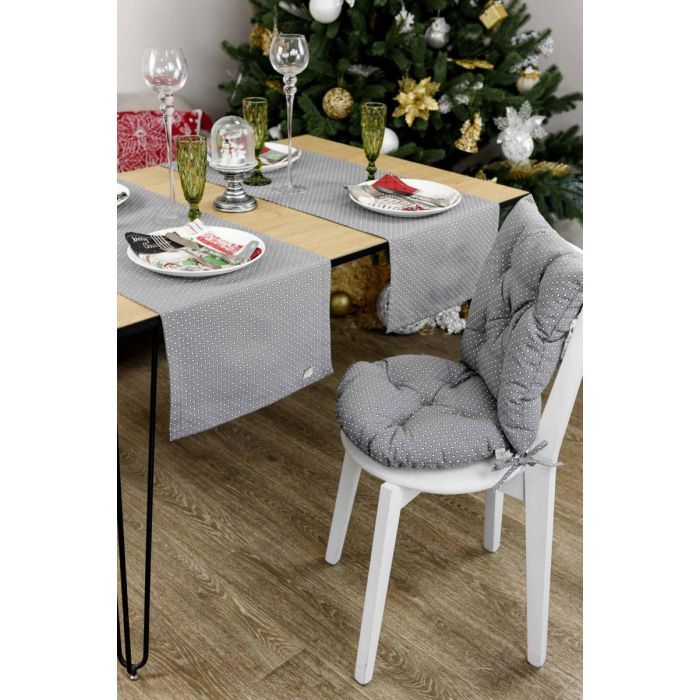 Подушка на стул Прованс Merry Christmas серая D-40 (031488) изображение 4