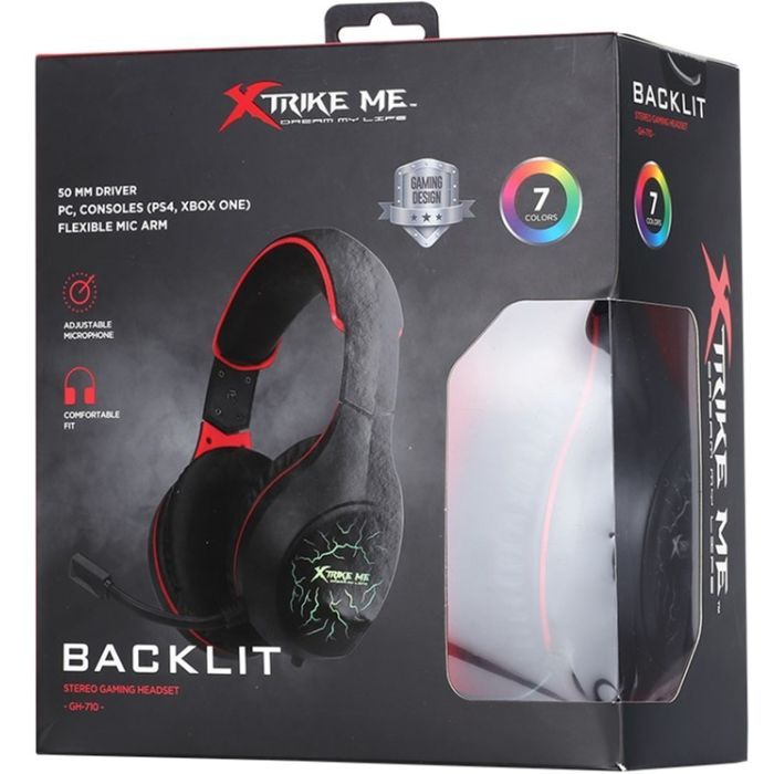 Наушники Xtrike ME GH-710 Rainbow Black (GH-710) изображение 5