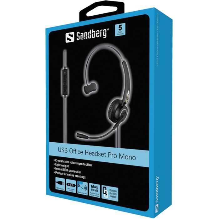 Навушники Sandberg USB Office Headset Pro Mono (126-14) зображення 2