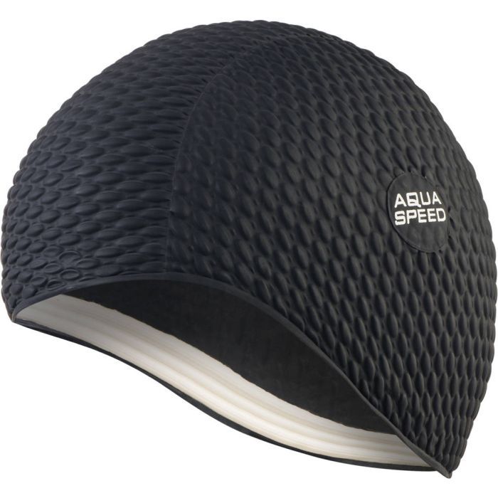 Шапка для плавания Aqua Speed Bombastic Junior 9881 чорний Діт OSFM (5908217698810)