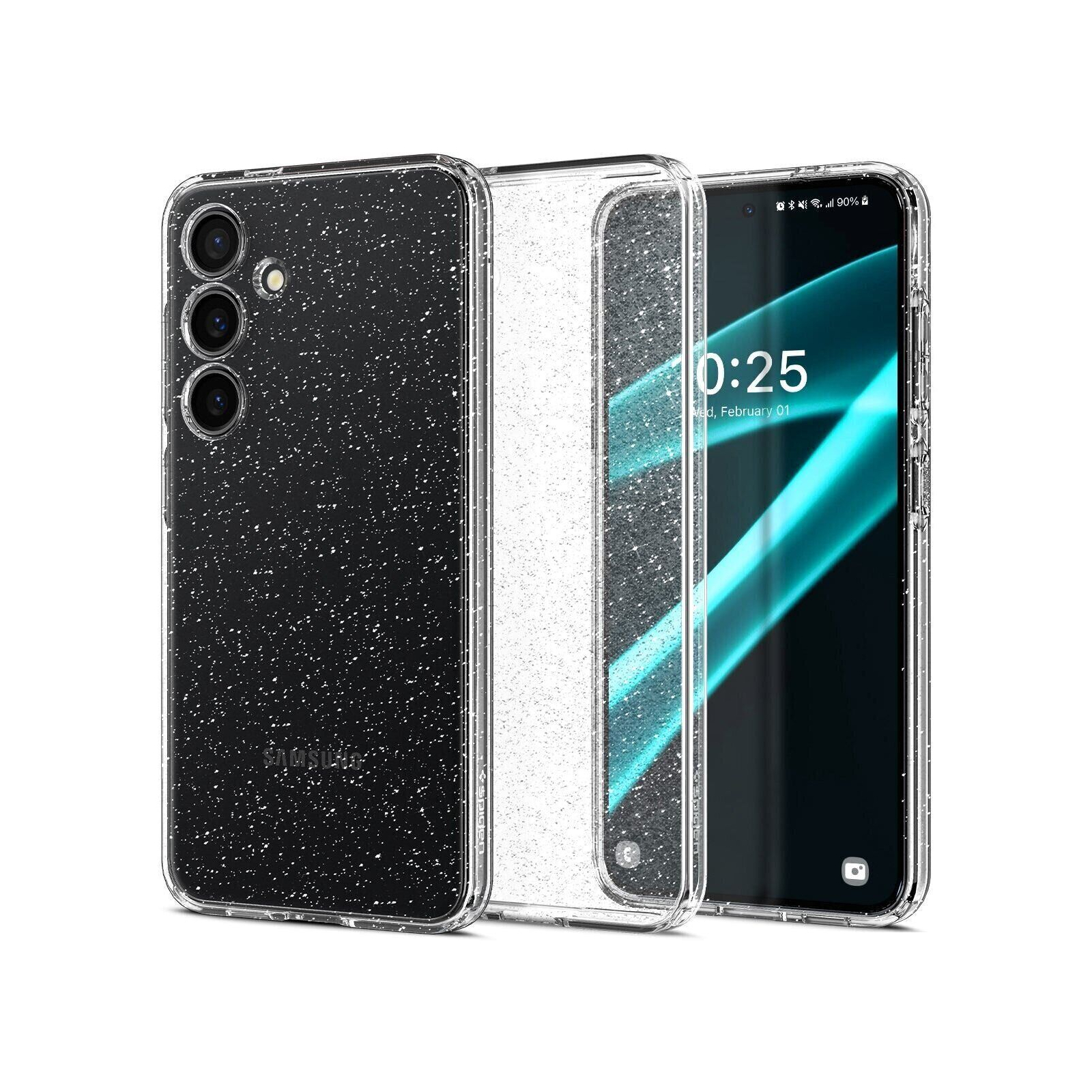 Чохол до мобільного телефона Spigen Samsung Galaxy S24, Liquid Crystal Glitter, Crystal Quartz (ACS07345) зображення 10