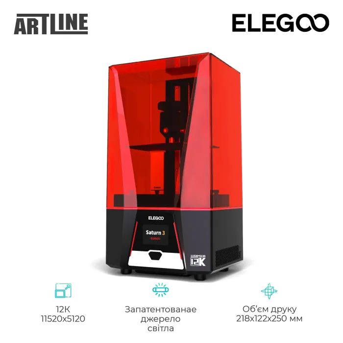 3D-принтер ELEGOO Saturn 3 12K изображение 2