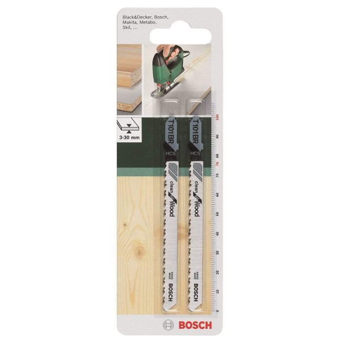 Полотно Bosch по дереву, T 101 BR, 2.5х100мм, 2шт (2.609.256.724)
