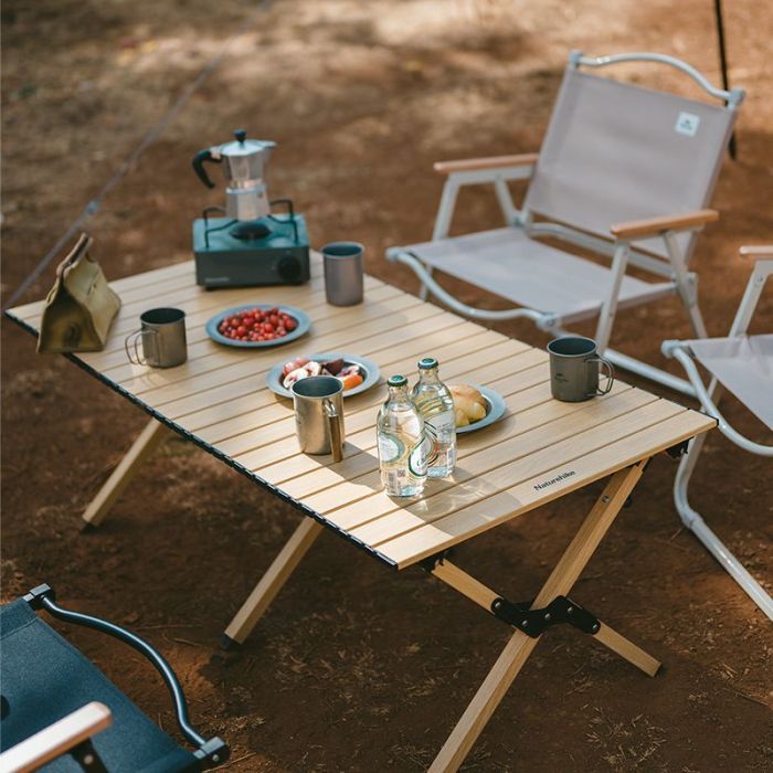 Туристический стол Naturehike CNK2300JU010 розмір S алюміній бежевий (6976023926938) изображение 3