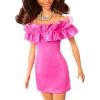 Лялька Barbie Fashionistas в рожевій мінісукні з рюшами (HRH15) зображення 4
