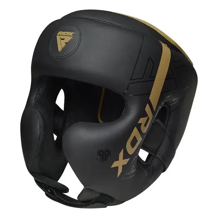 Боксерский шлем RDX F6 KARA Matte Golden L (HGR-F6MGL-L) изображение 4