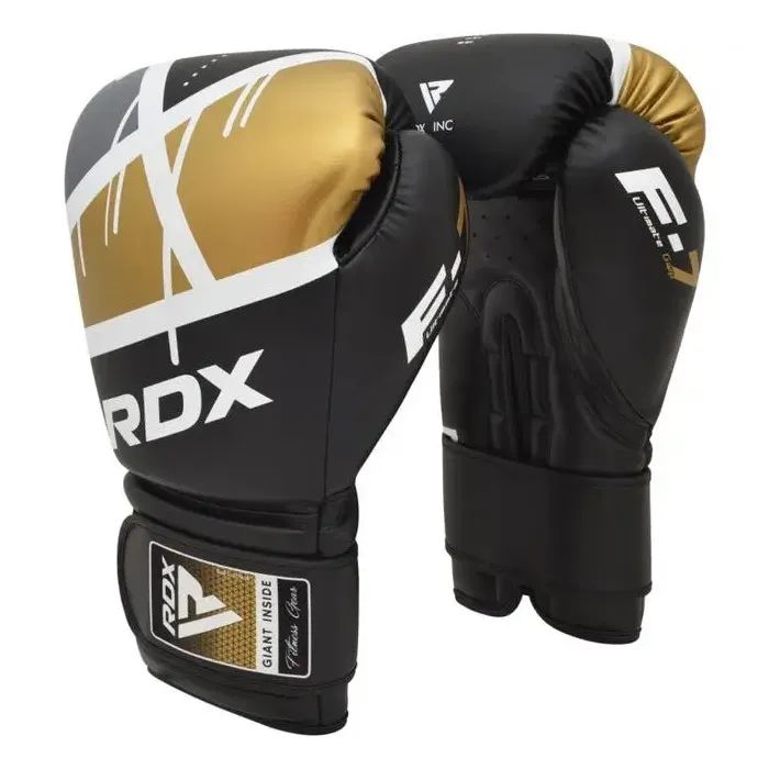 Боксерські рукавички RDX F7 Ego Golden 8 унцій (BGR-F7GL-8oz)
