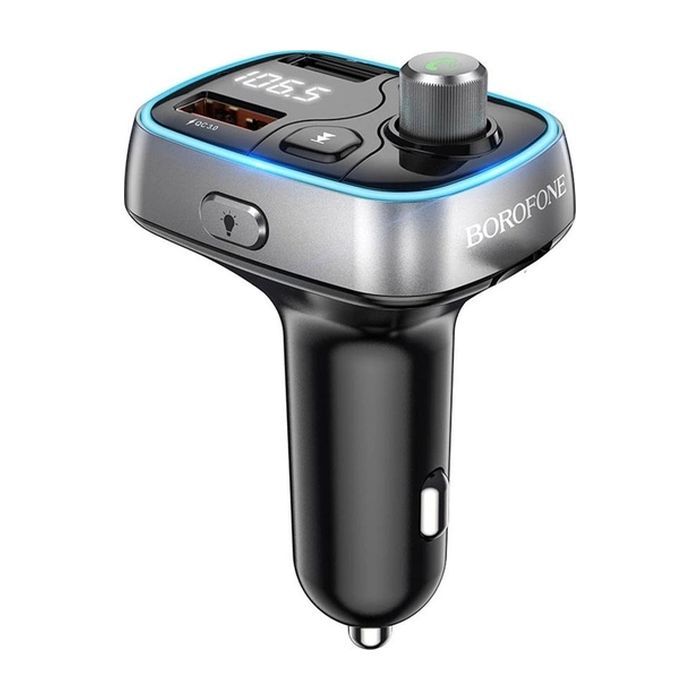 FM модулятор BOROFONE BC32, Black, Box изображение 3