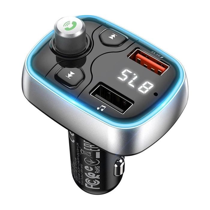 FM модулятор BOROFONE BC32, Black, Box изображение 4