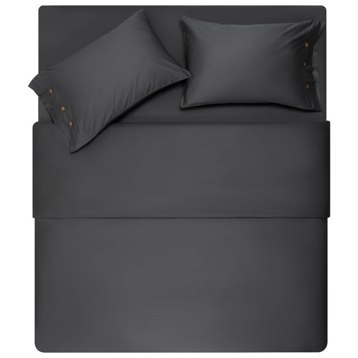 Простирадло Ardesto на резинці Mix&Match Premium, 100% бавовна, сатин сірий 160х200+30 см (ART1620FSY) зображення 5