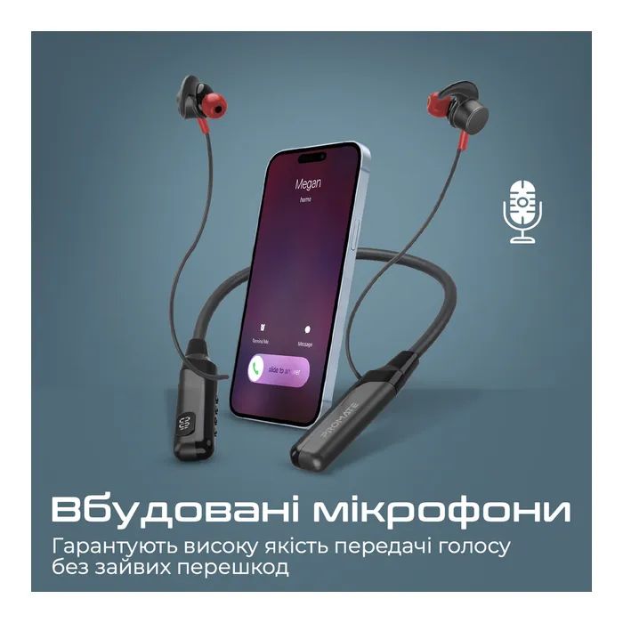 Навушники Promate Blend Blue (blend.blue) зображення 8