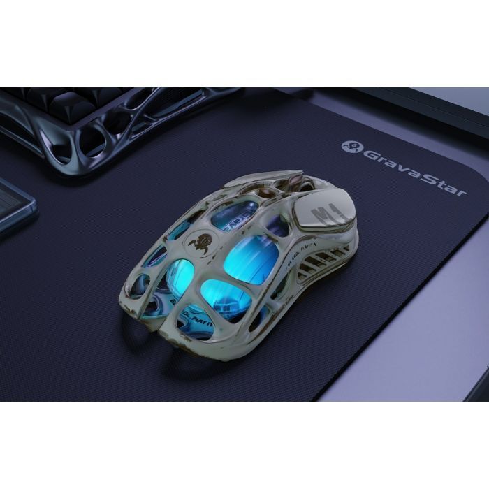Мышка GravaStar Mercury M1 Pro magnesium alloy body BT/WL/USB-A 4K RGB Battle-Worn (GRAVASTARM1PRO_WSM) изображение 7